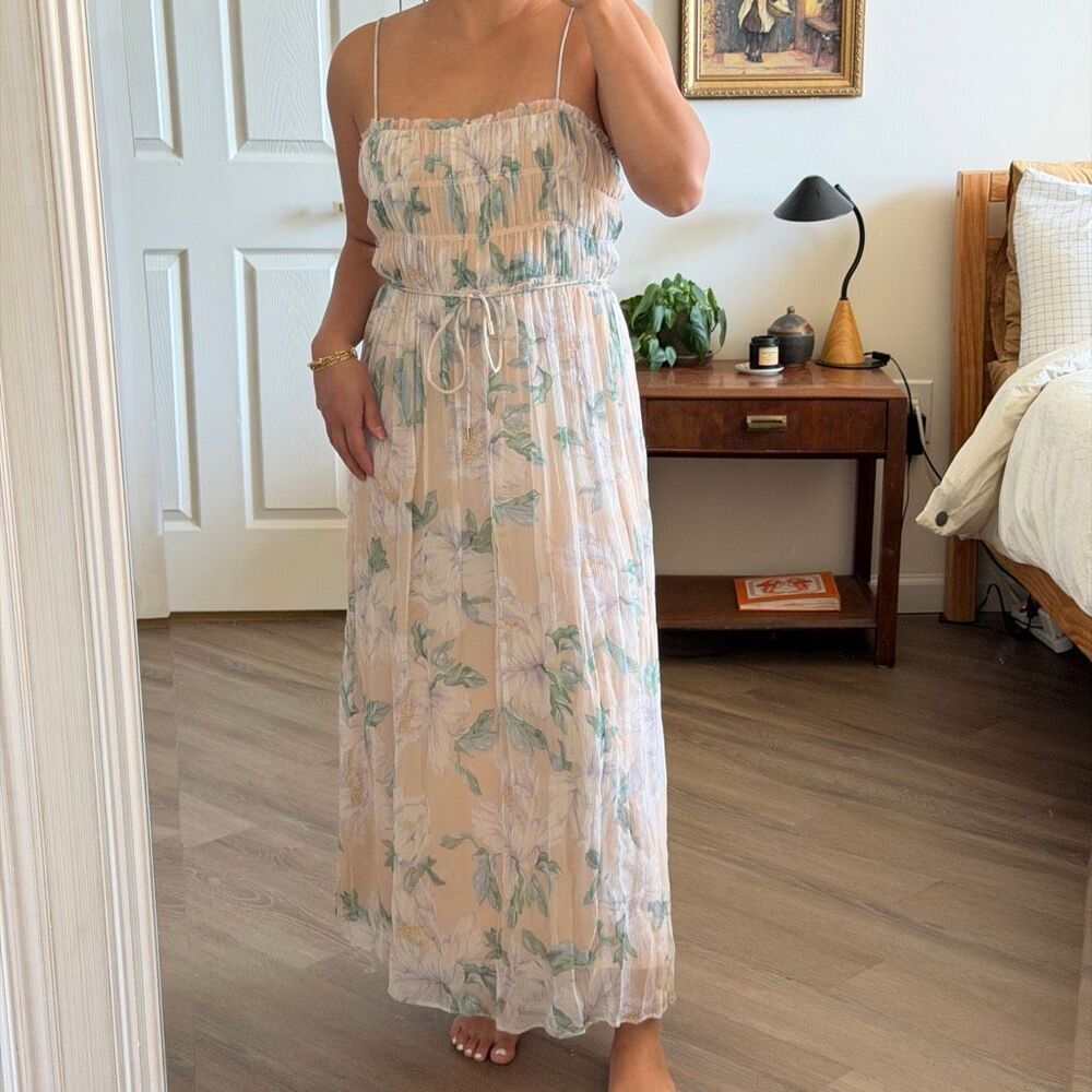 Silk midi dress